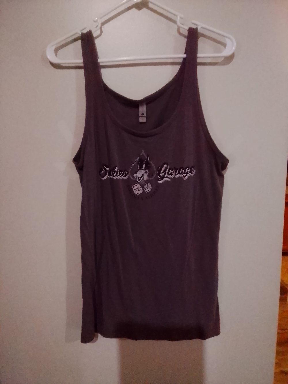 Next Level Apparel Charcoal Gray Graphic Women's Tank Top